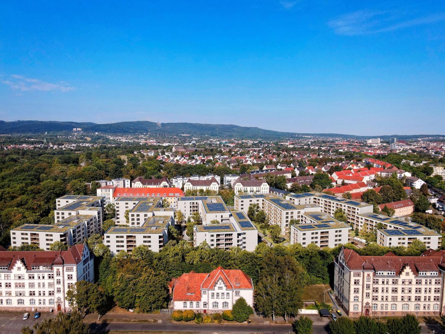 Stadtansicht von oben