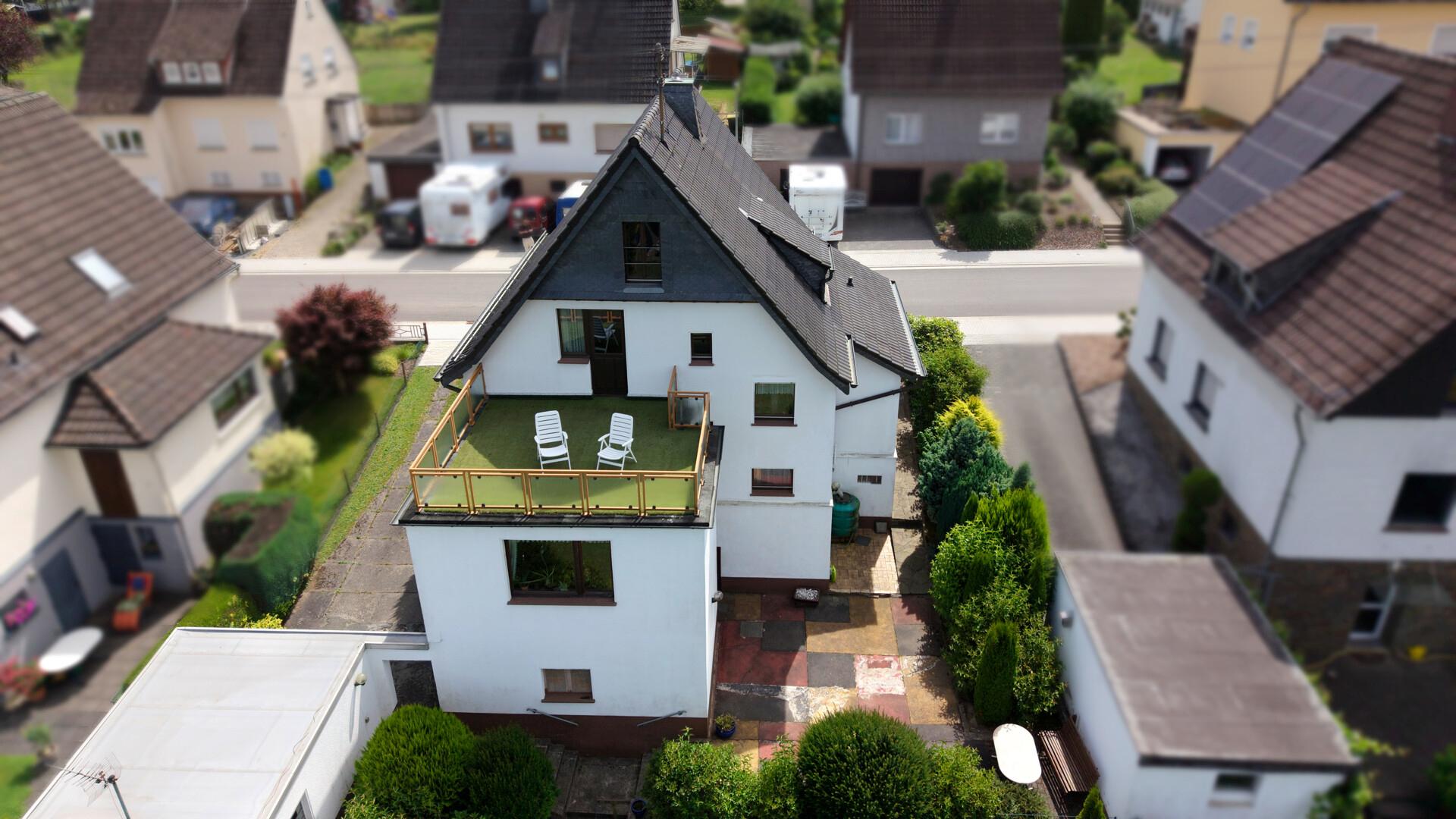 Luftaufnahme - Dachterrasse