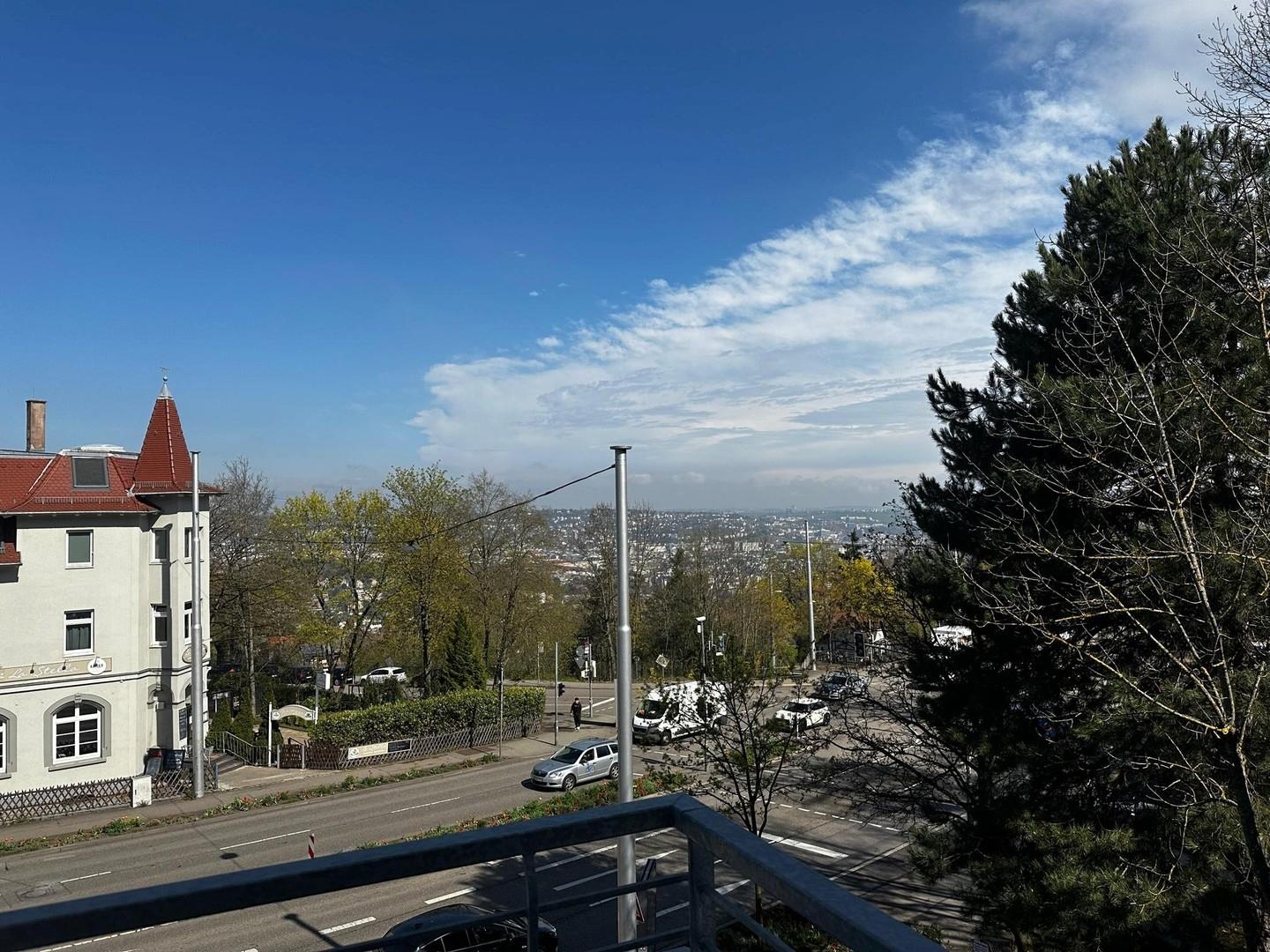 Aussicht vom Balkon