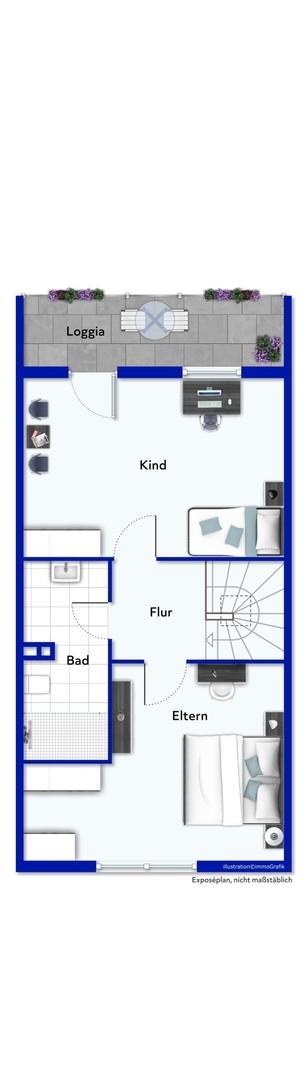 Grundriss Obergeschoss