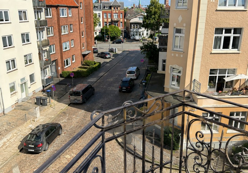 Balkon-Blick auf Lübeck