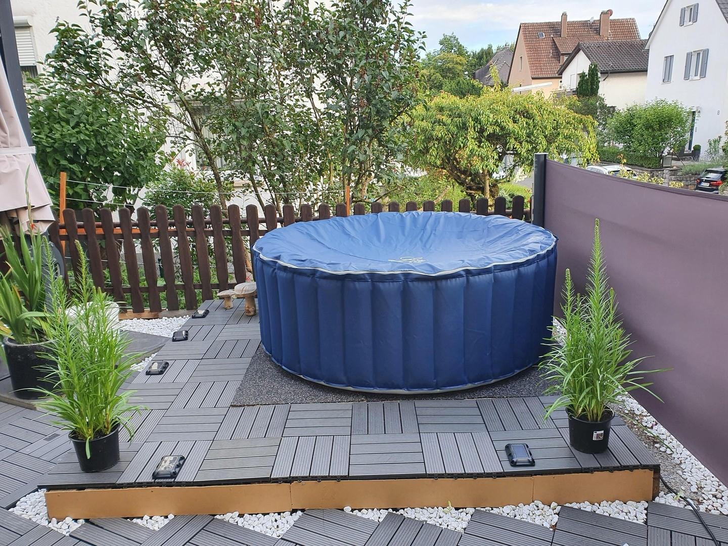 Terrasse im Sommer