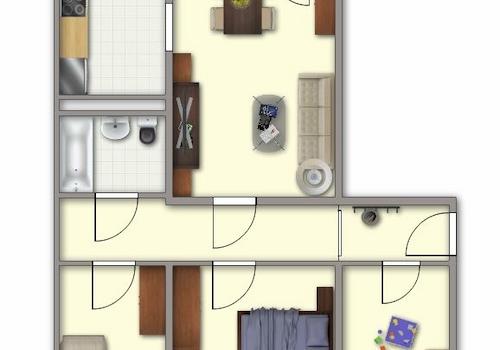Grundriss 4 Raum