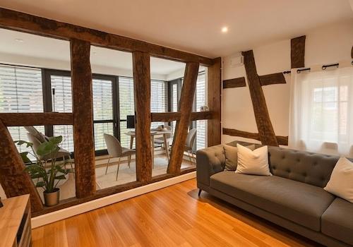 Wohnzimmer und Wintergarten