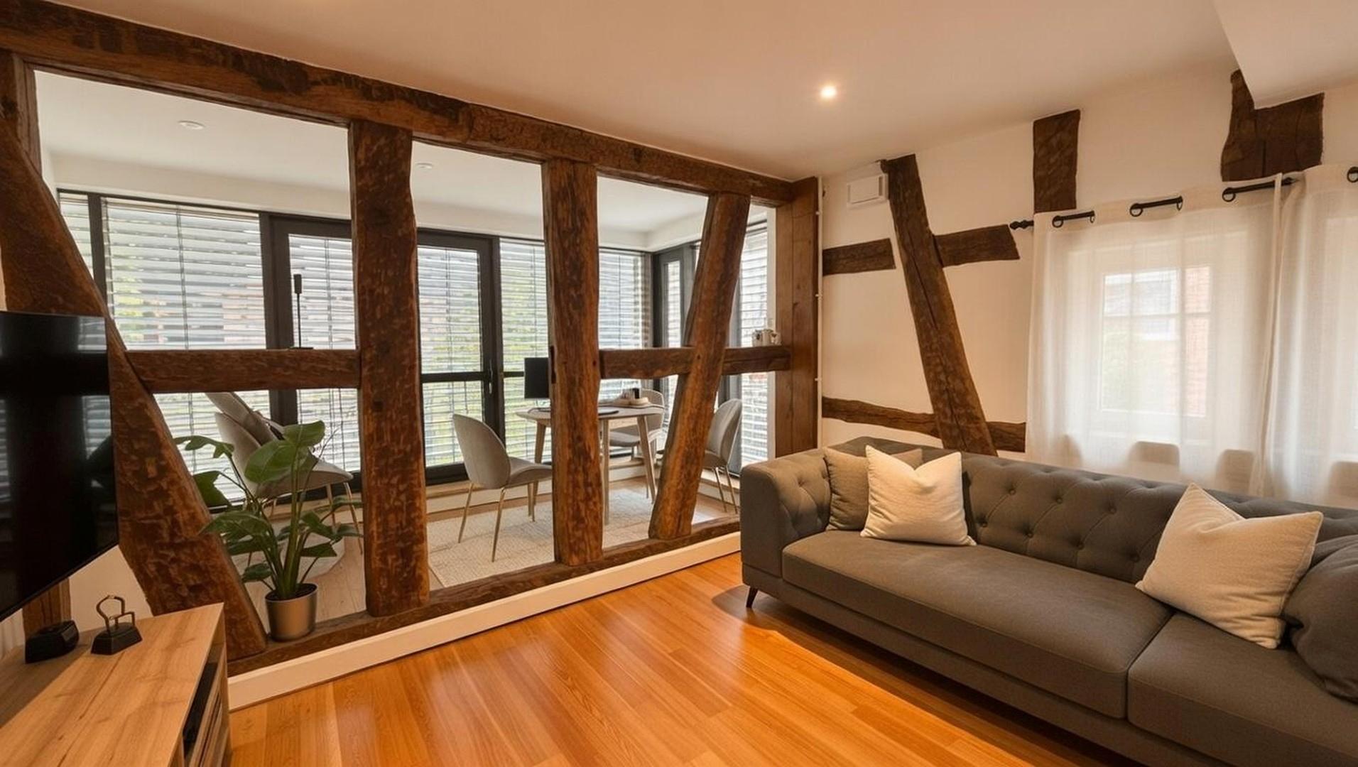 Wohnzimmer und Wintergarten