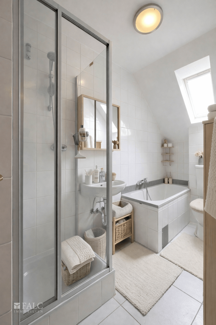 Modernes Badezimmer im minimalistischen Stil