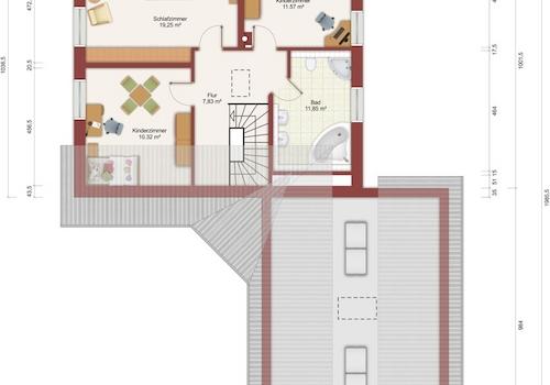 Grundriss Obergeschoss