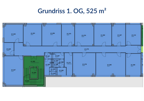Grundriss 1. OG, 525 m_ V2