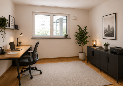 Arbeitszimmer (KI visualisiert)