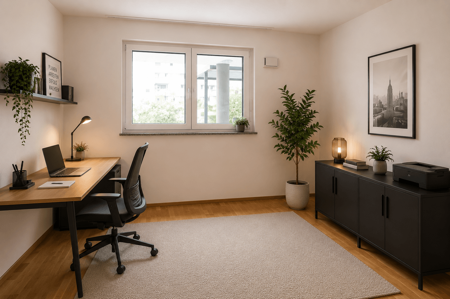 Arbeitszimmer (KI visualisiert)