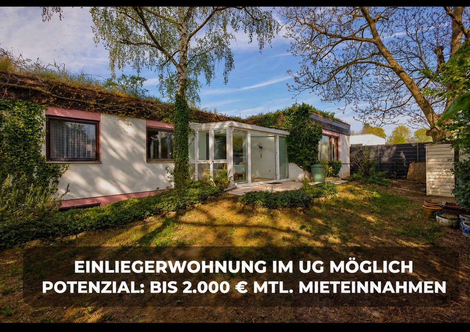 Südansicht mit Wintergarten