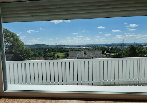 Blick aus dem Wohnzimmer
