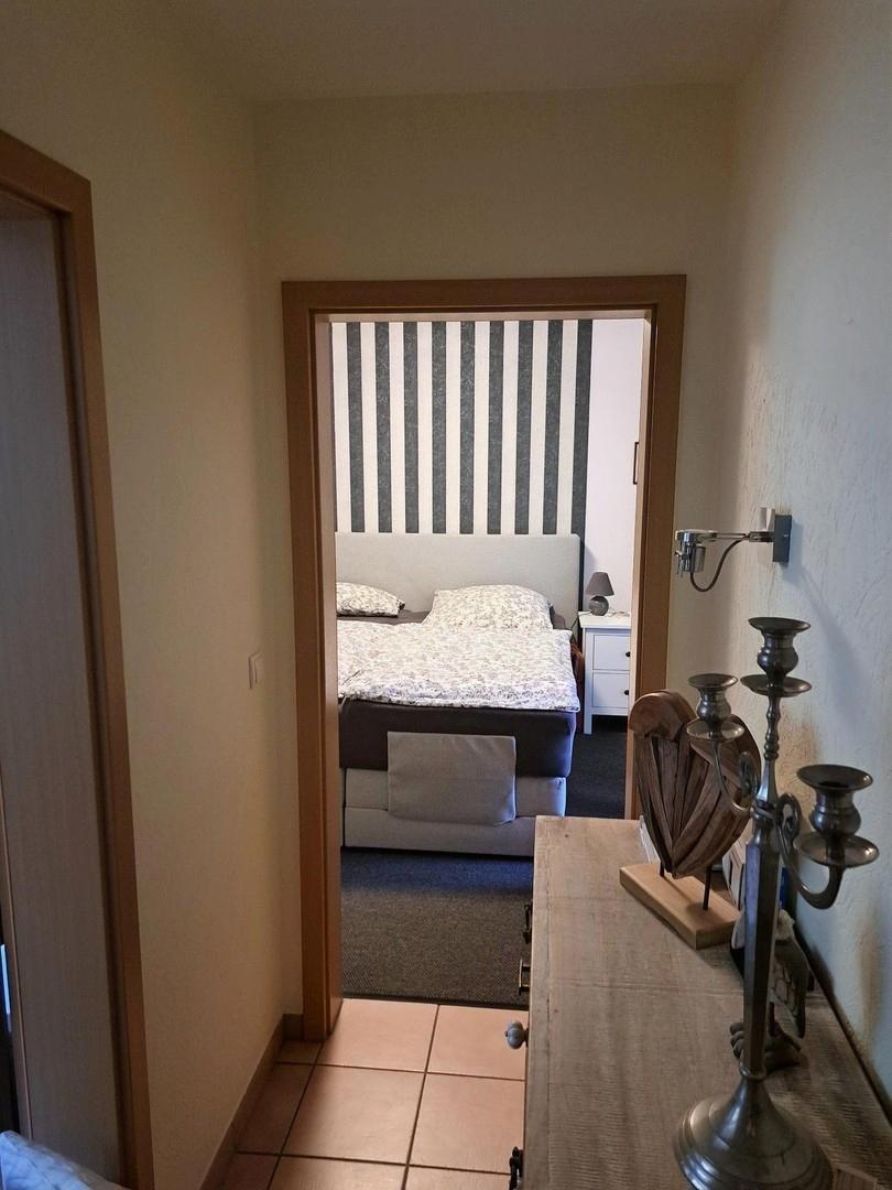 Blick ins Schlafzimmer