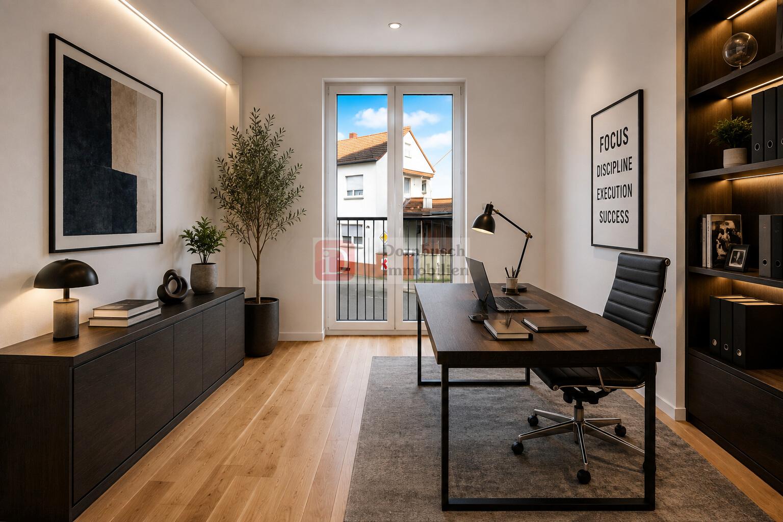 Arbeitszimmer - Virtual Staging