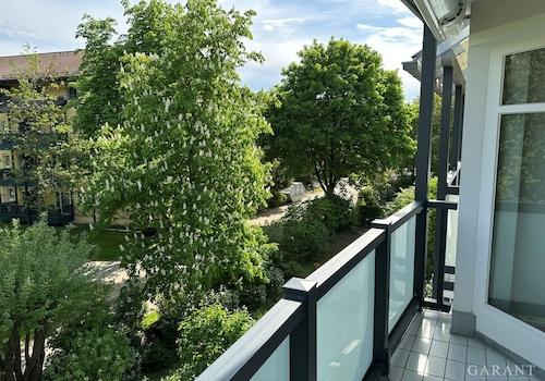 Blick vom Balkon