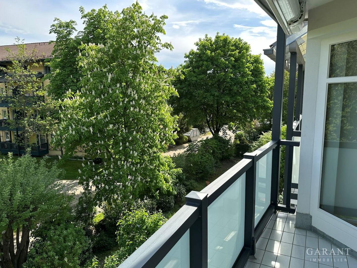 Blick vom Balkon