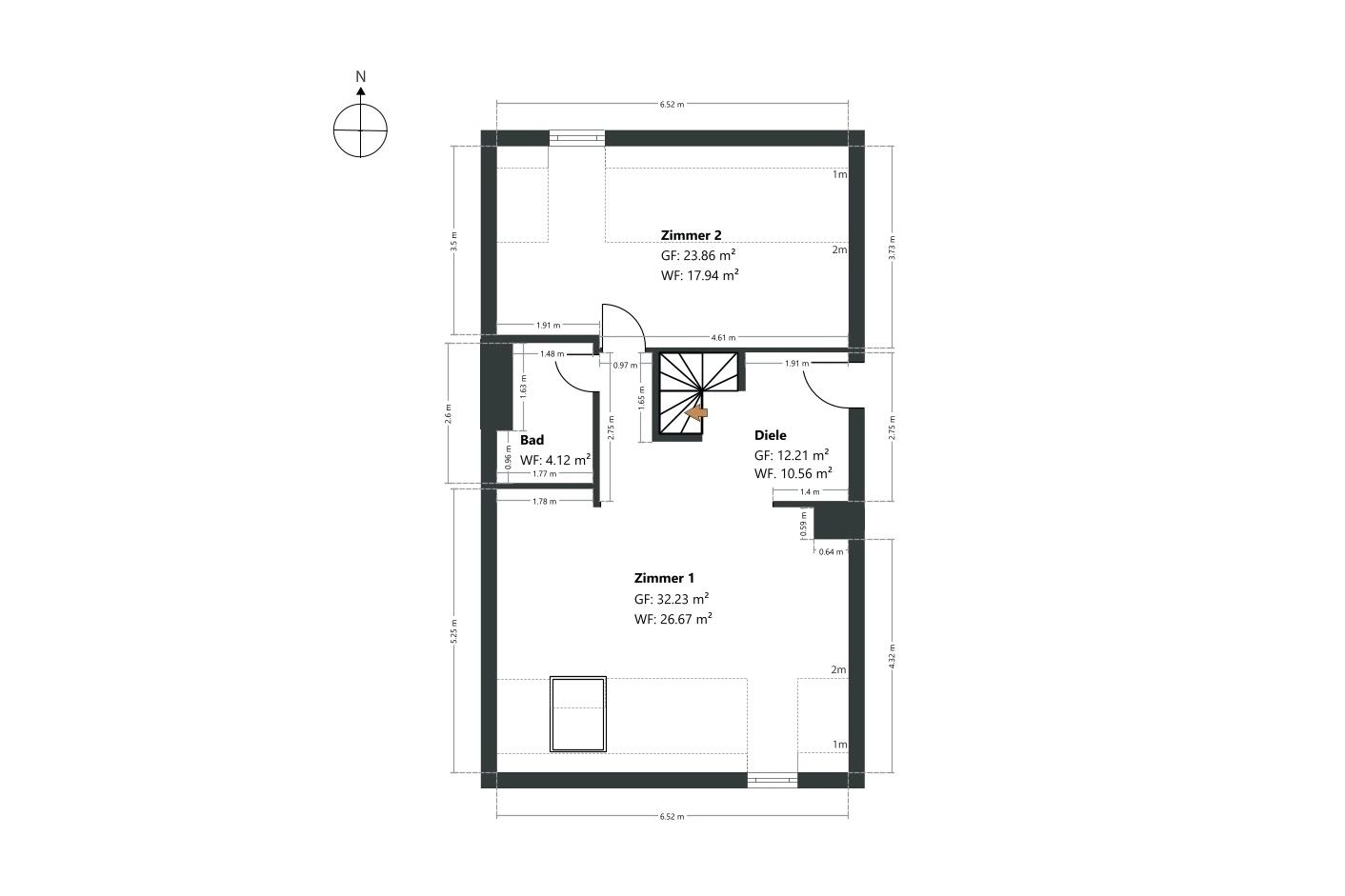Grundriss Dachgeschoss