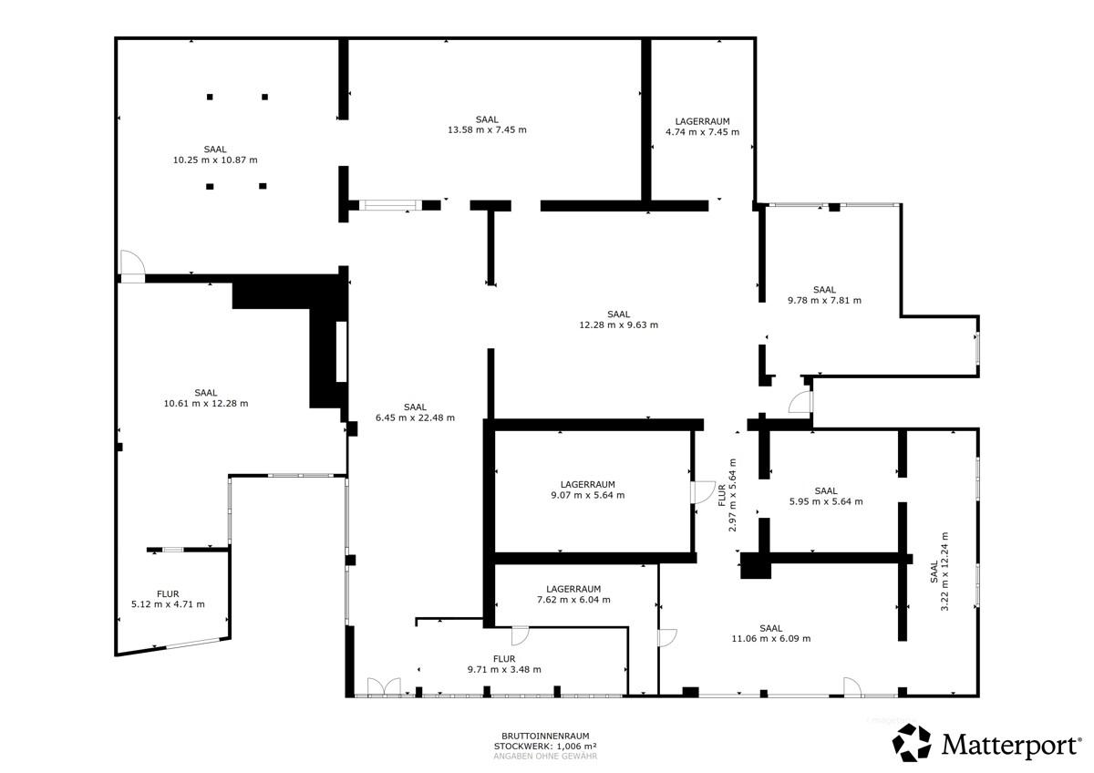 Plan Vermasst Matterport - EG Galileistr