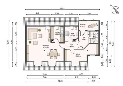 Grundriss DG