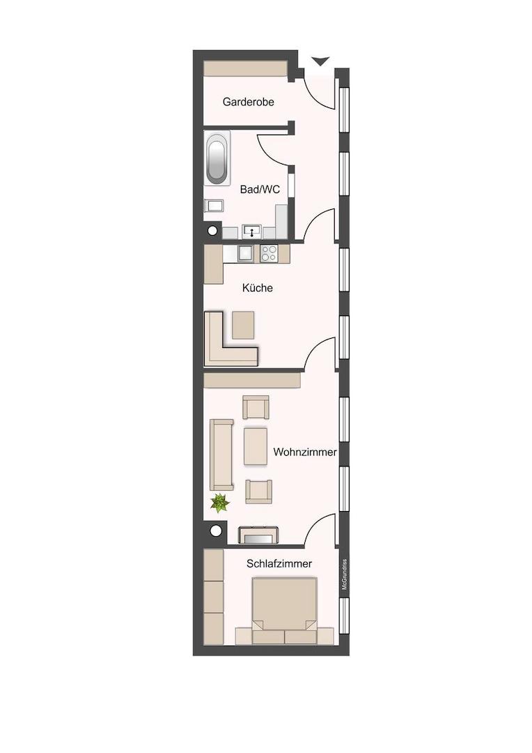 Grundriss Hofgebäude