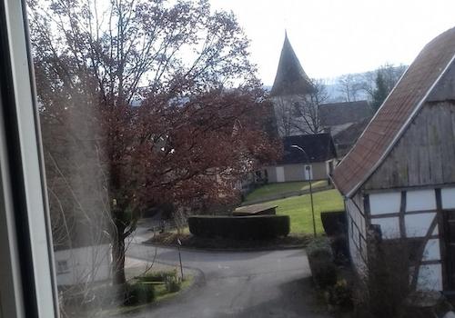 ausblick au dem wohnzimmer