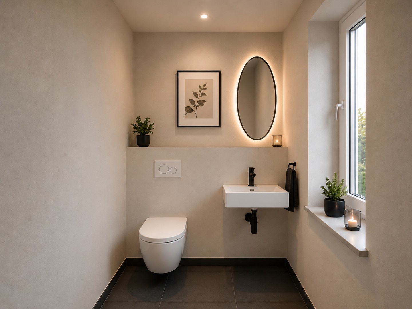 Beispielansicht Gäste-WC