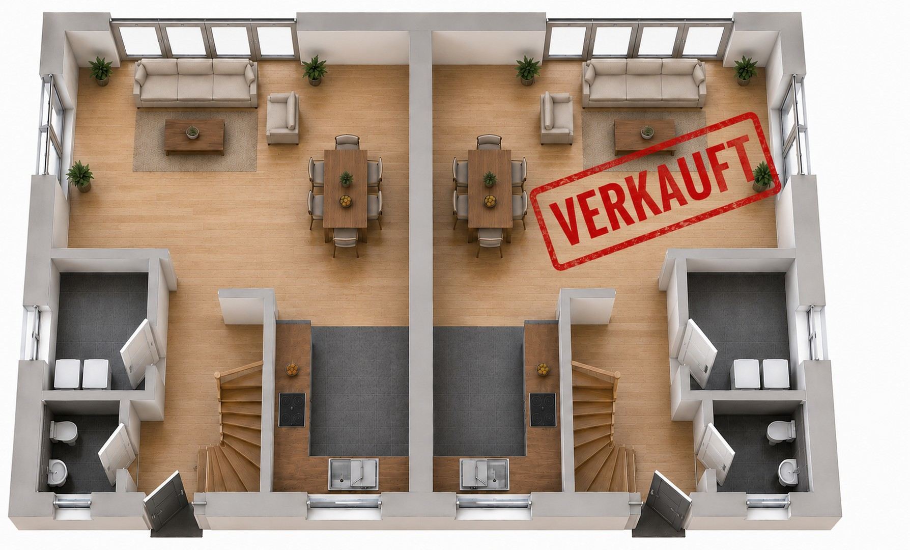 KI Grundrissdarstellung EG