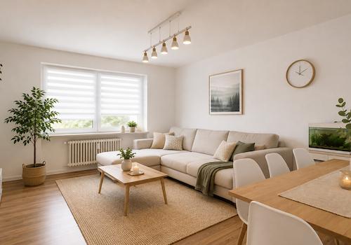 Wohnzimmer (digital eingerichtet)