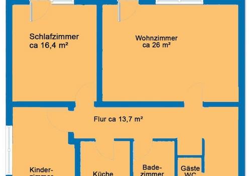 GRUNDRISS der Wohnung
