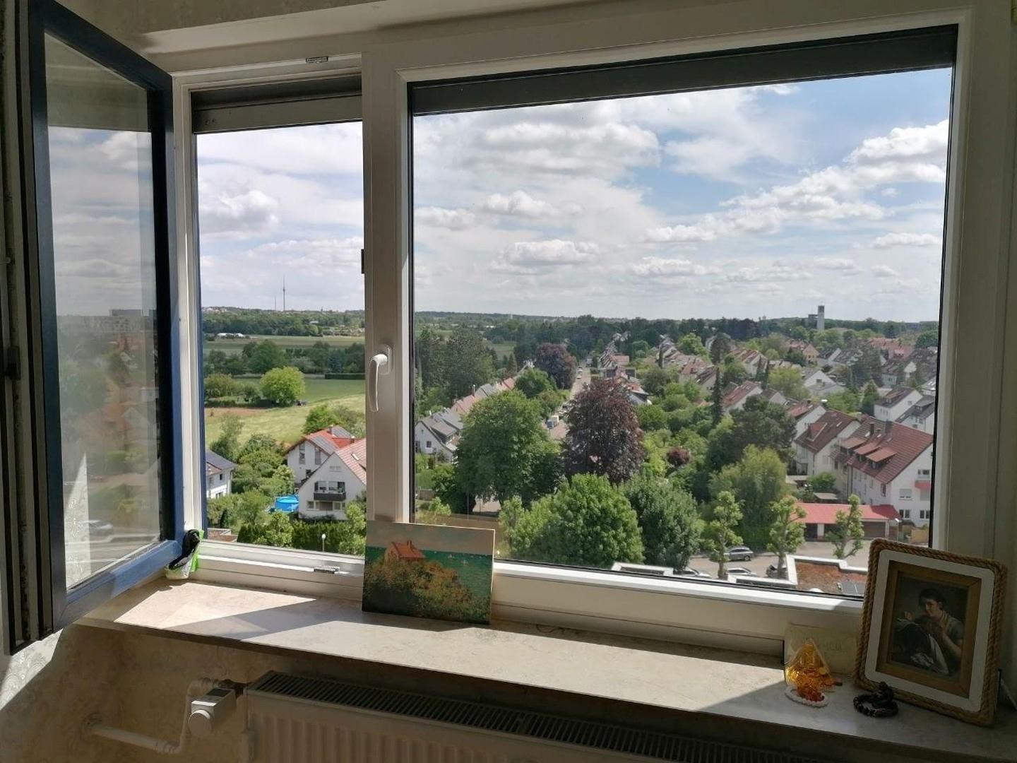 Blick aus Zimmer 1 und 2