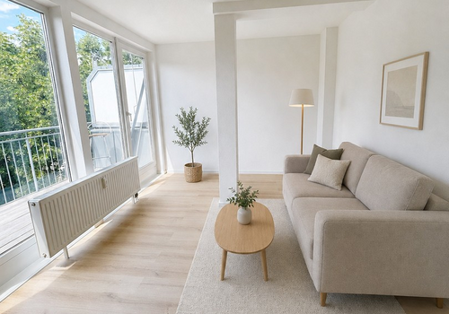 Wohnzimmer möbliert -Visualis.