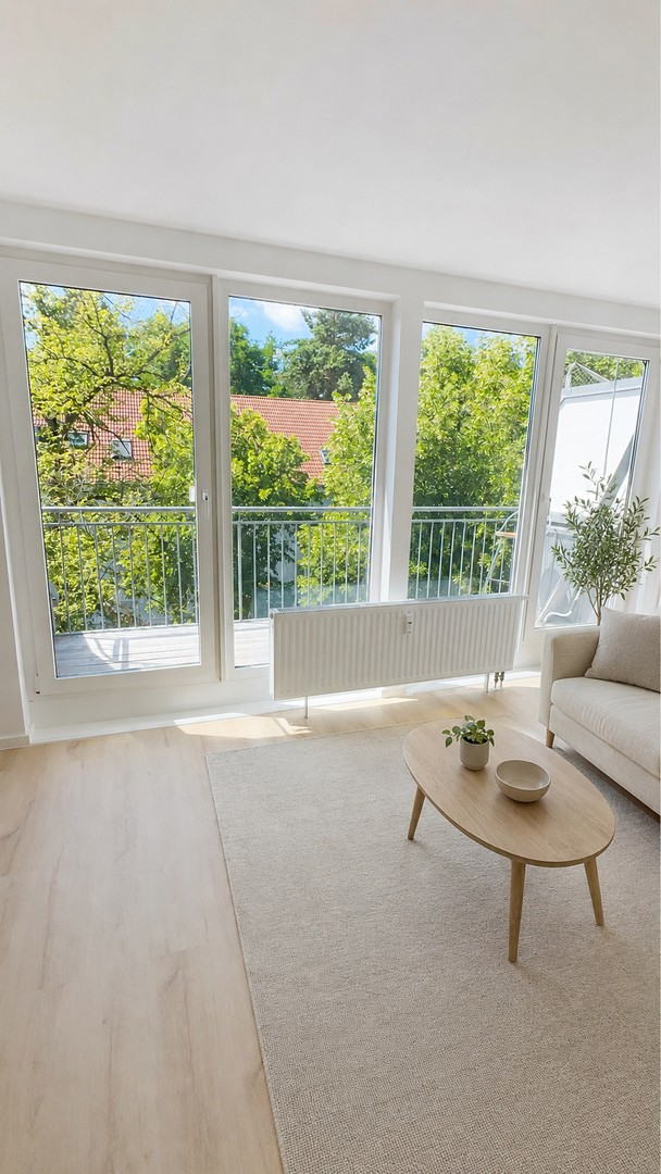 Wohnzimmer möbliert -Visualis.