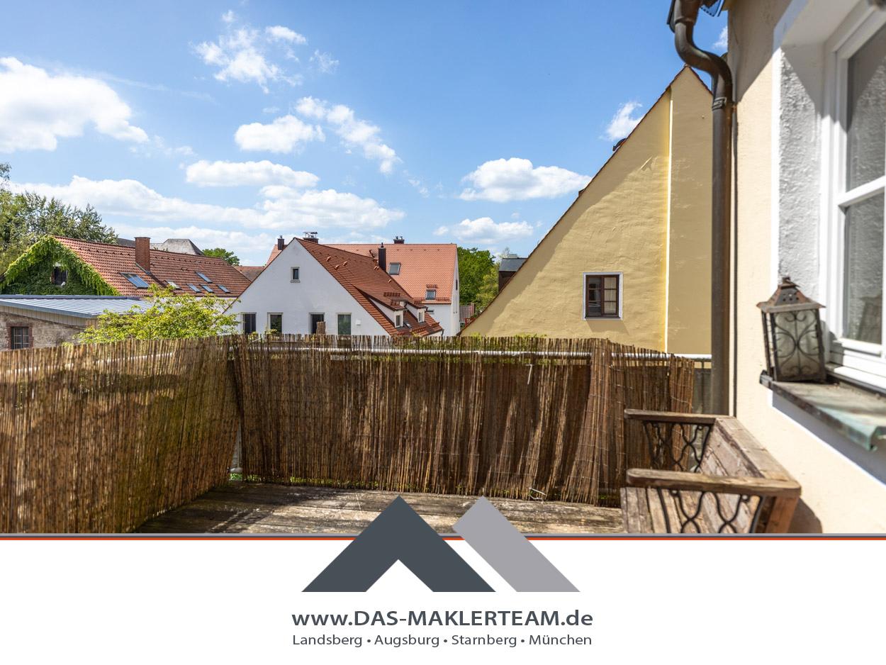Gemütliche Maisonette-Wohnung im Herzen von Landsberg mit Westdachterrasse