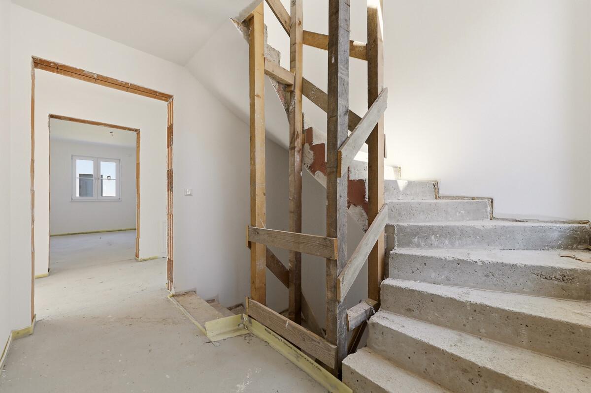 Der separate Zugang zur Erdgeschosswohnung