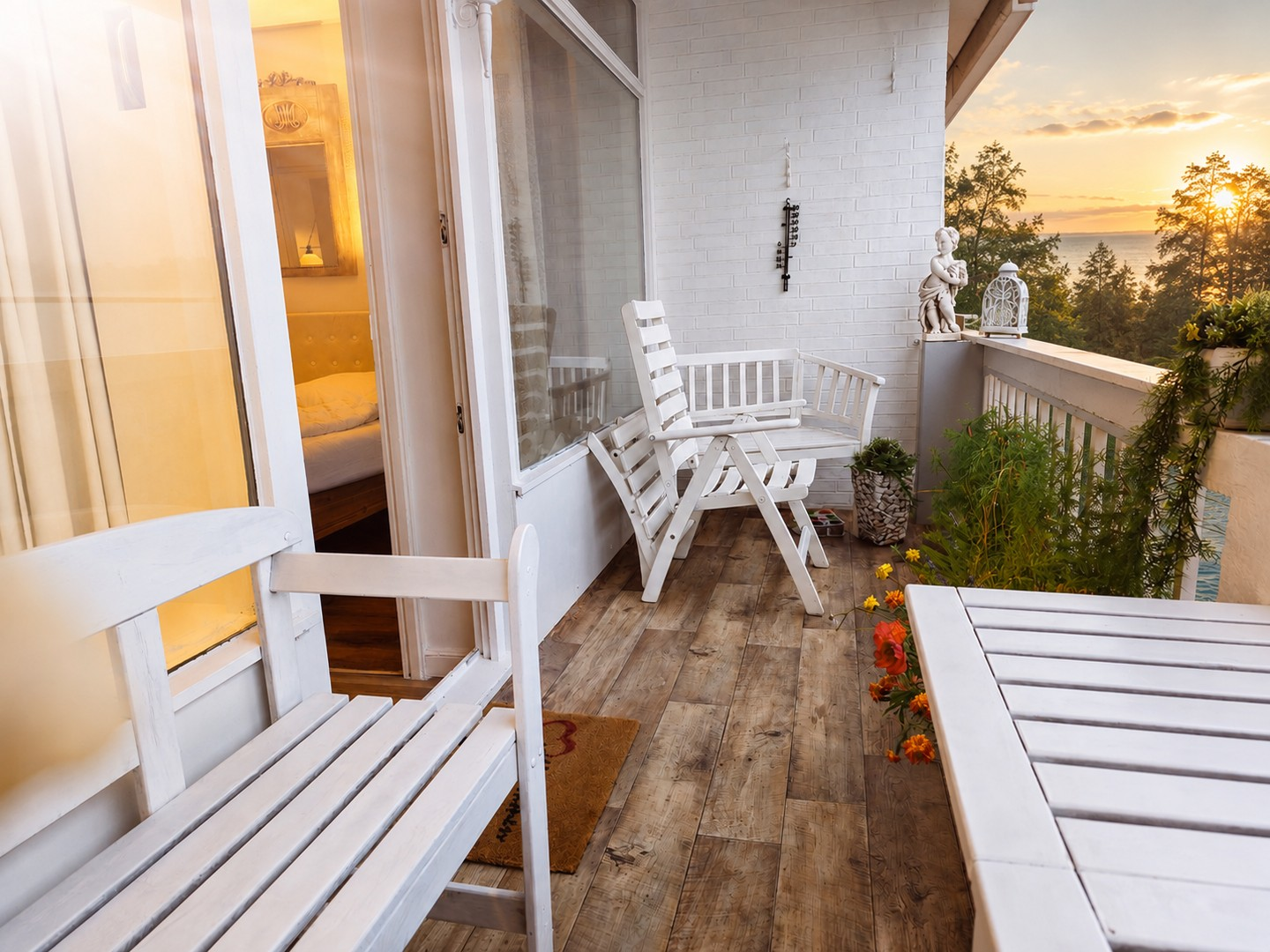 Großer Balkon