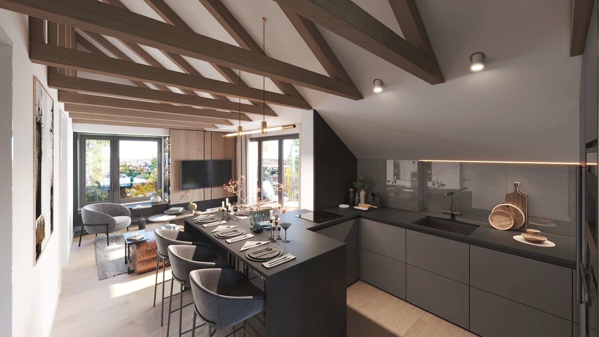 Idee Küche Penthouse - KI generiert