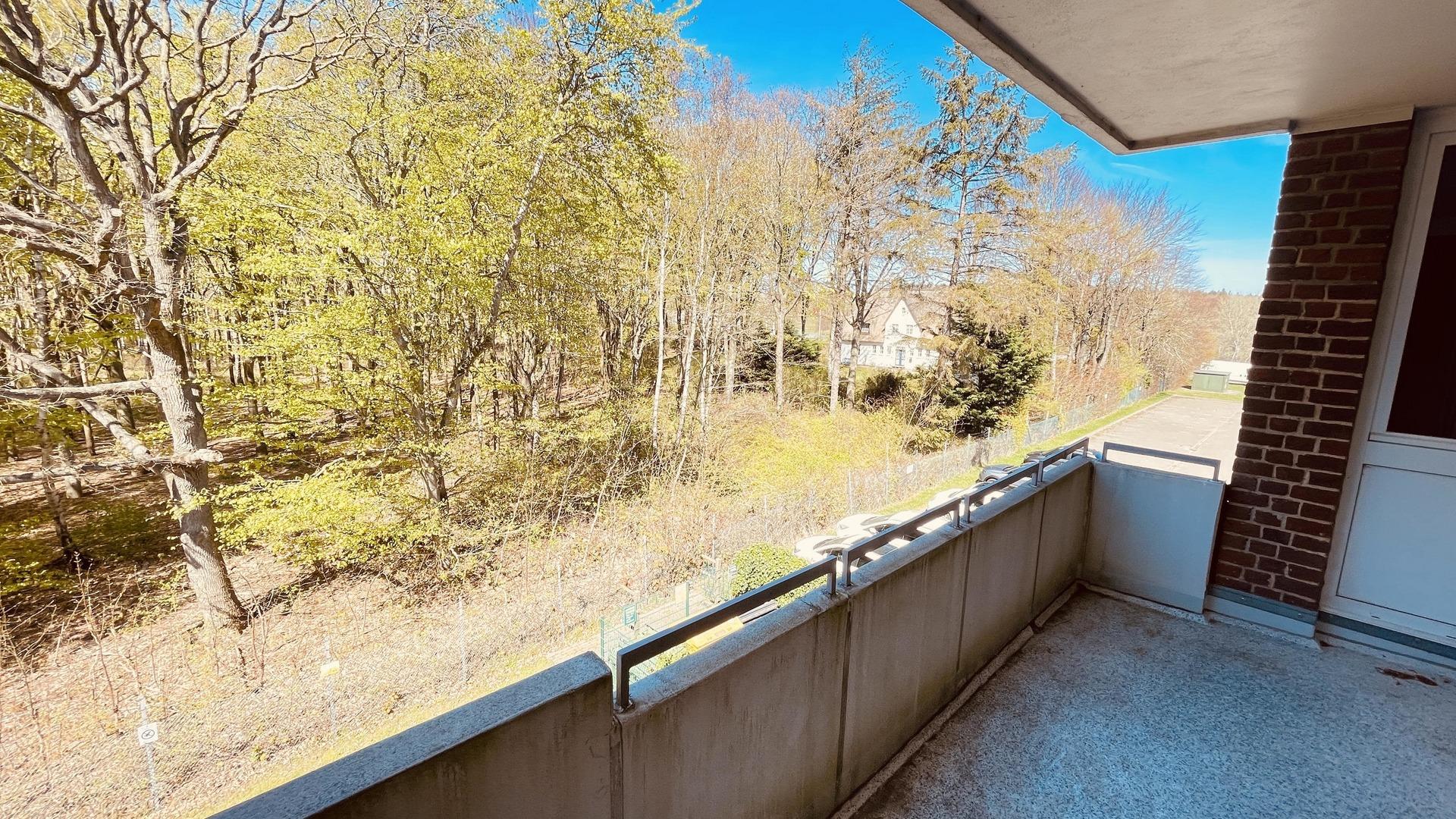 Blick vom Balkon Richtung Norden