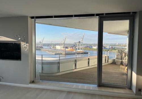 Blick aus dem Wohnzimmer
