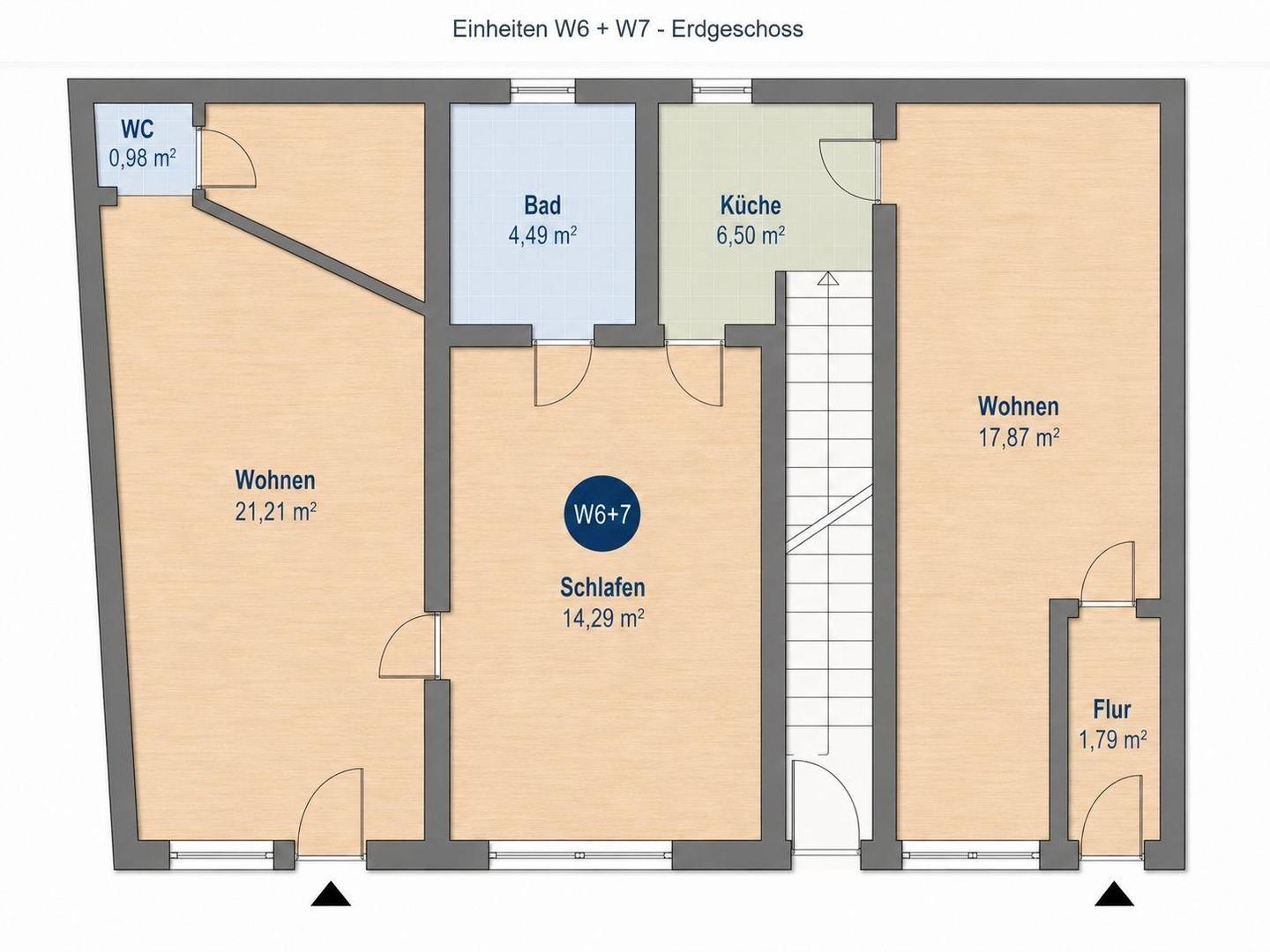 Grundriss der Wohnung