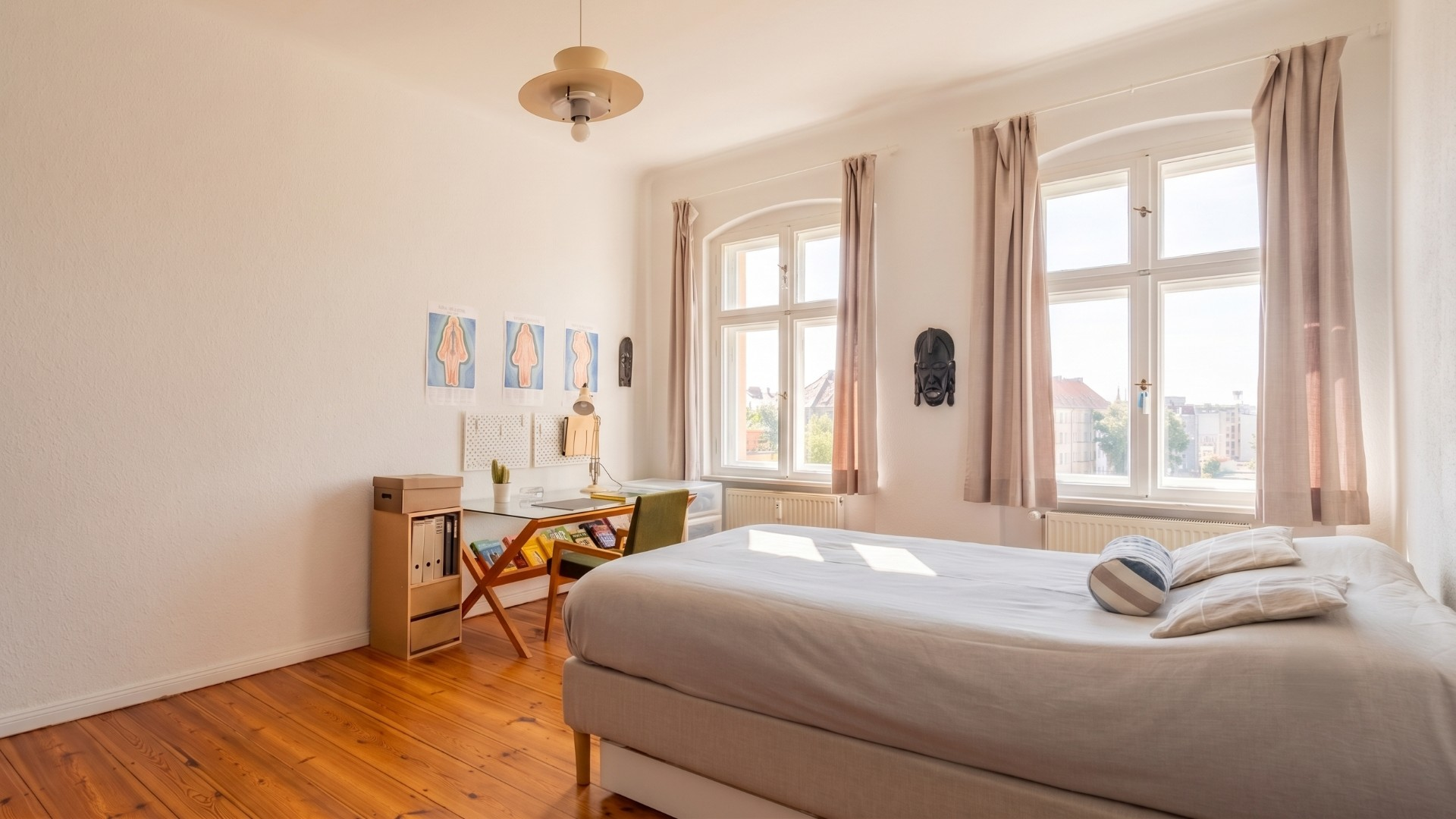Möbliertes Schlafzimmer