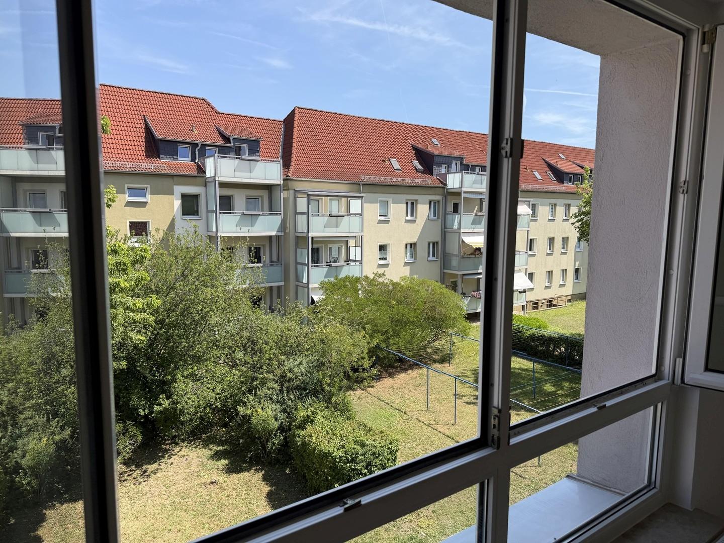 Blick aus dem Wohnzimmer