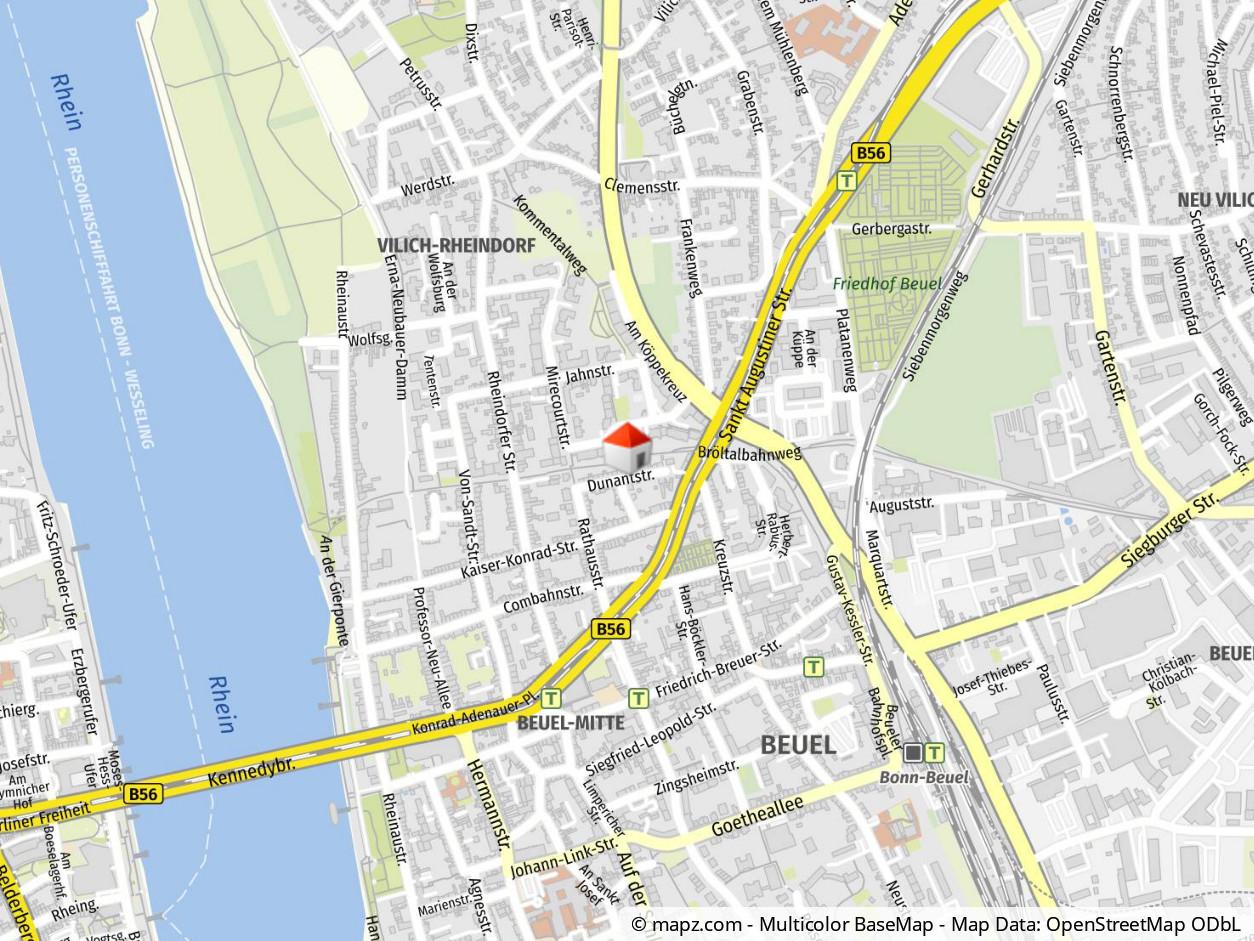 Geolyzer Kartenausschnitt