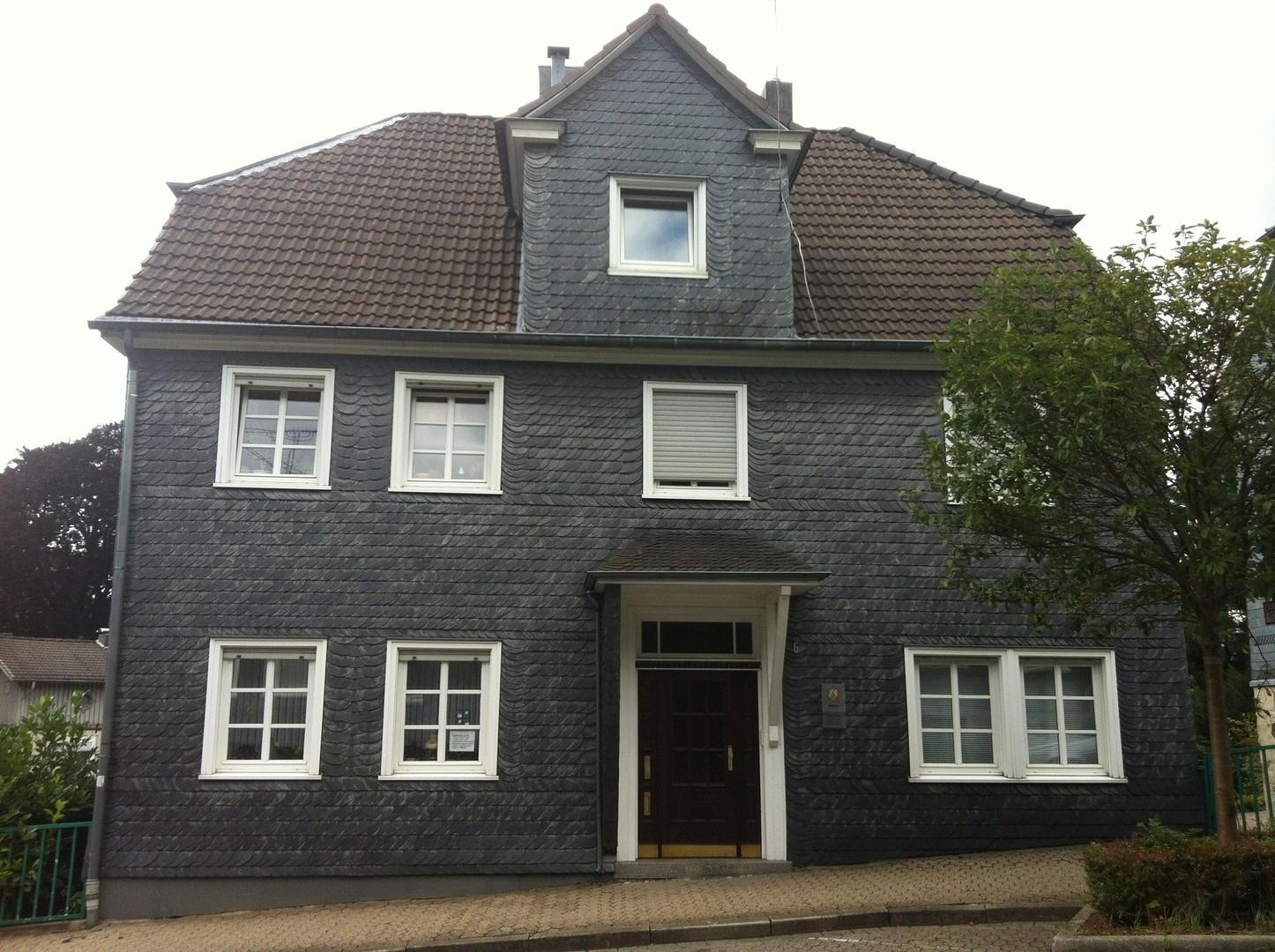 Vorderseite des Hauses 