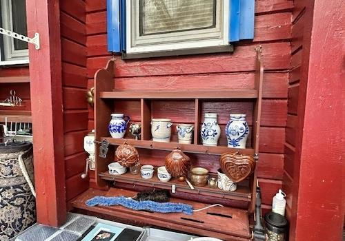 überdachter Freisitz am Haus