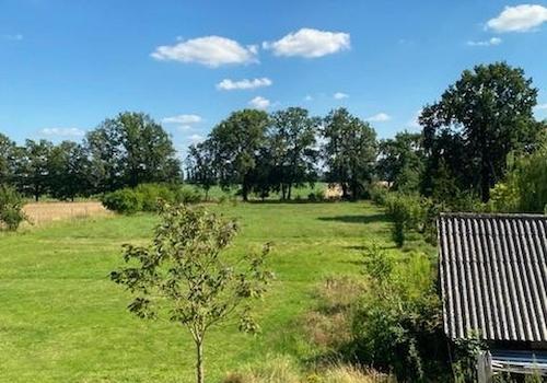 Blick auf das Grundstück