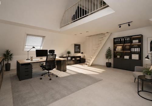 Büro mit Empore (KI)