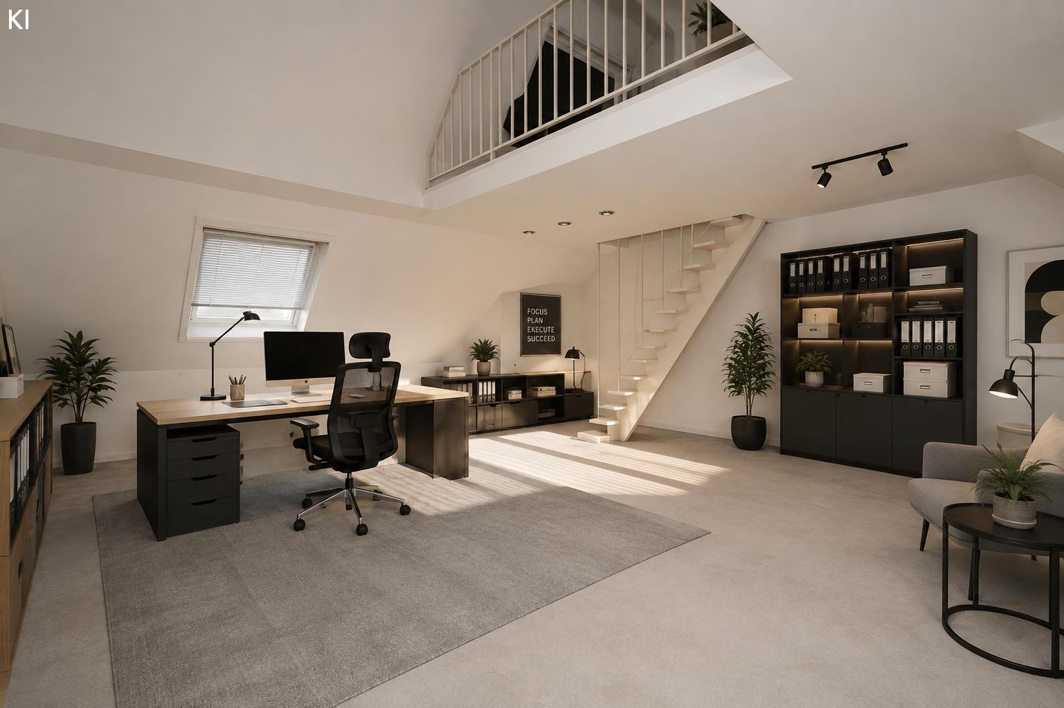 Büro mit Empore (KI)