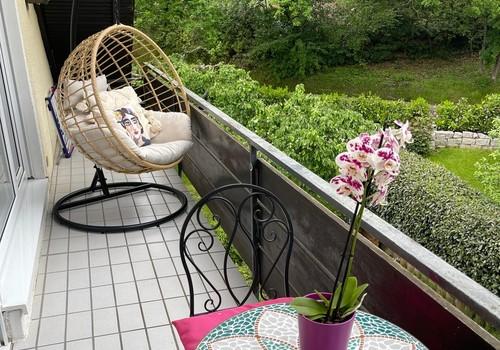 Balkon mit Blick ins Grüne