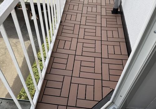 Balkon vom Schlafzimmer aus 
