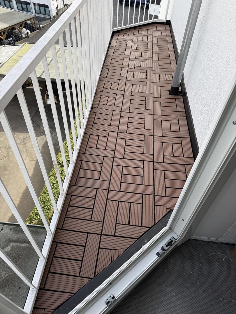 Balkon vom Schlafzimmer aus 